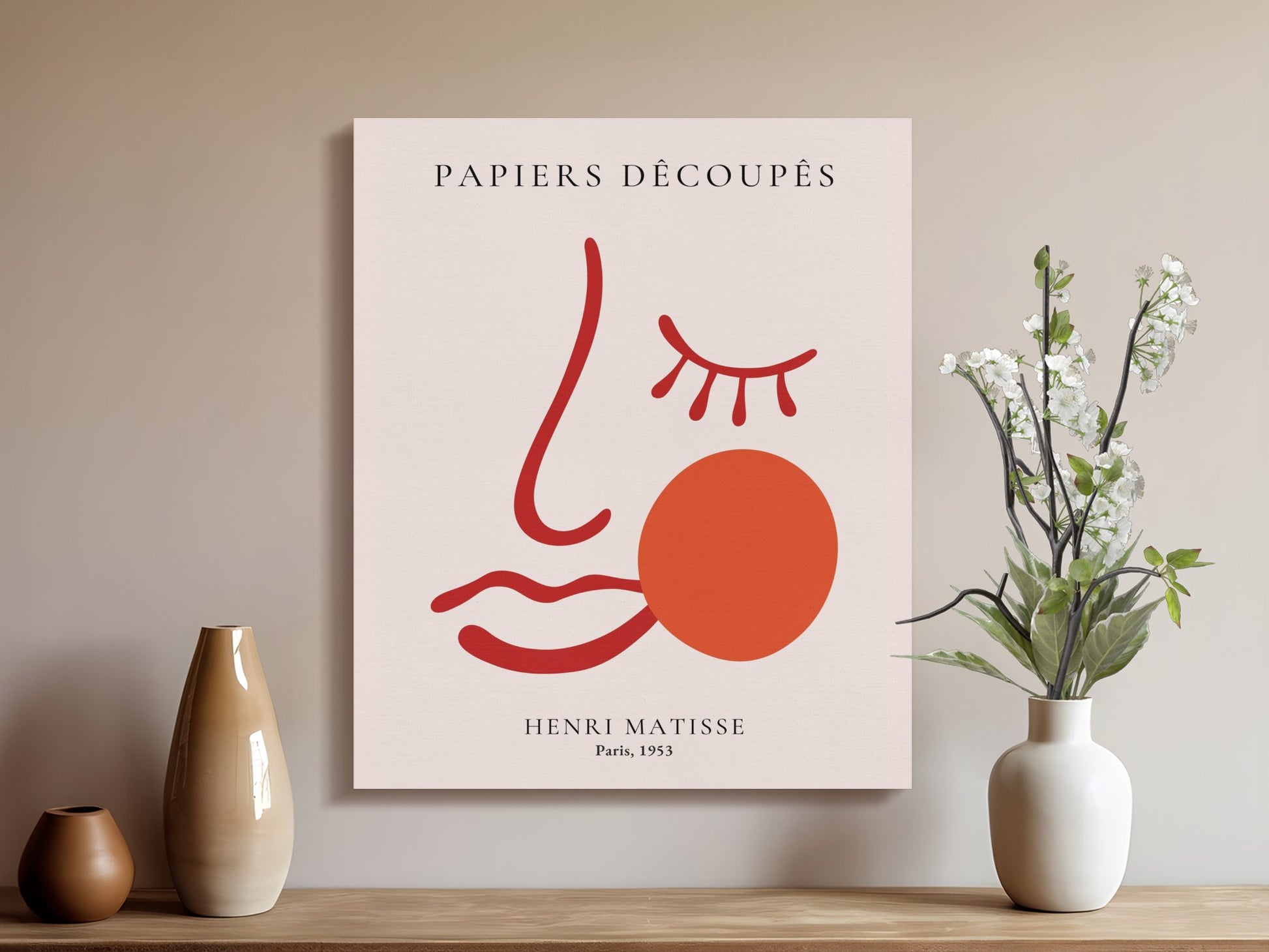 Premium Poster of Henri Matisse Papiers Decoupes Paris 1953 Canvas Wraps