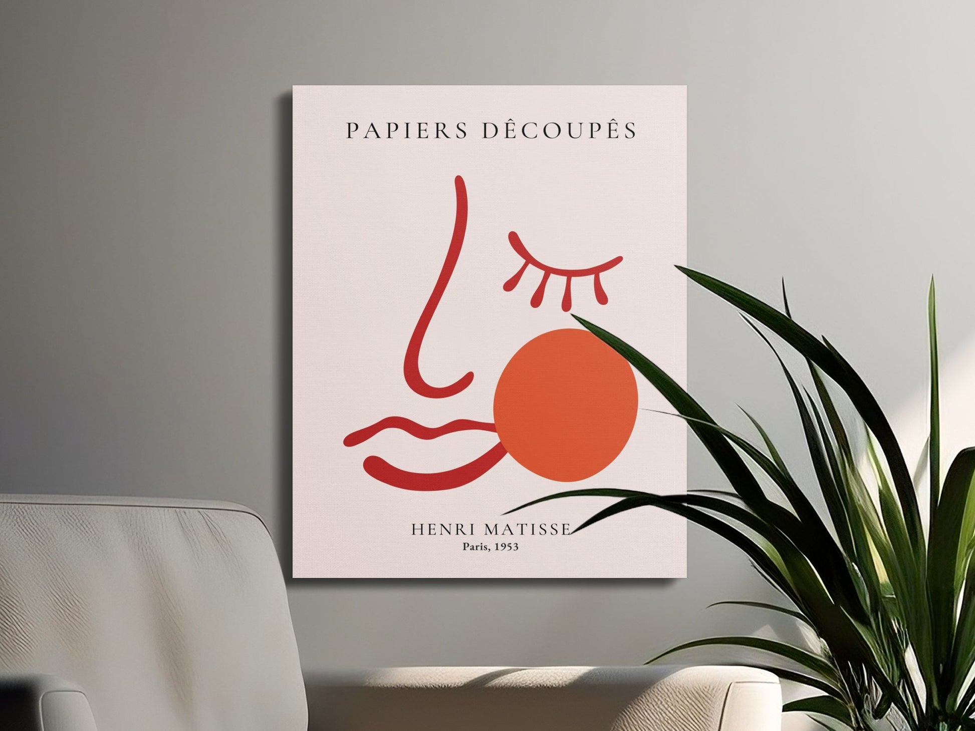 Premium Poster of Henri Matisse Papiers Decoupes Paris 1953 Canvas Wraps