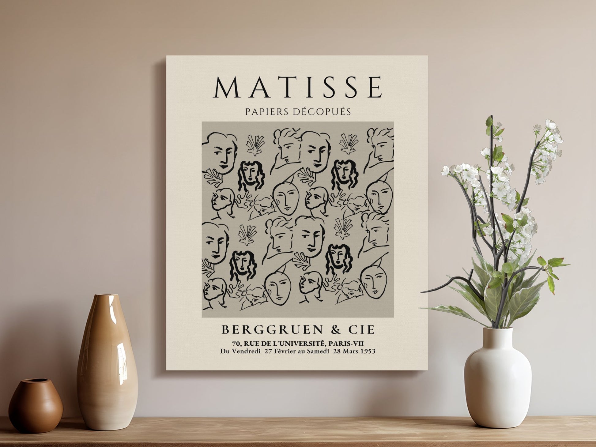 Premium Poster of Henri Matisse Papiers Decoupes Poster Canvas Wraps