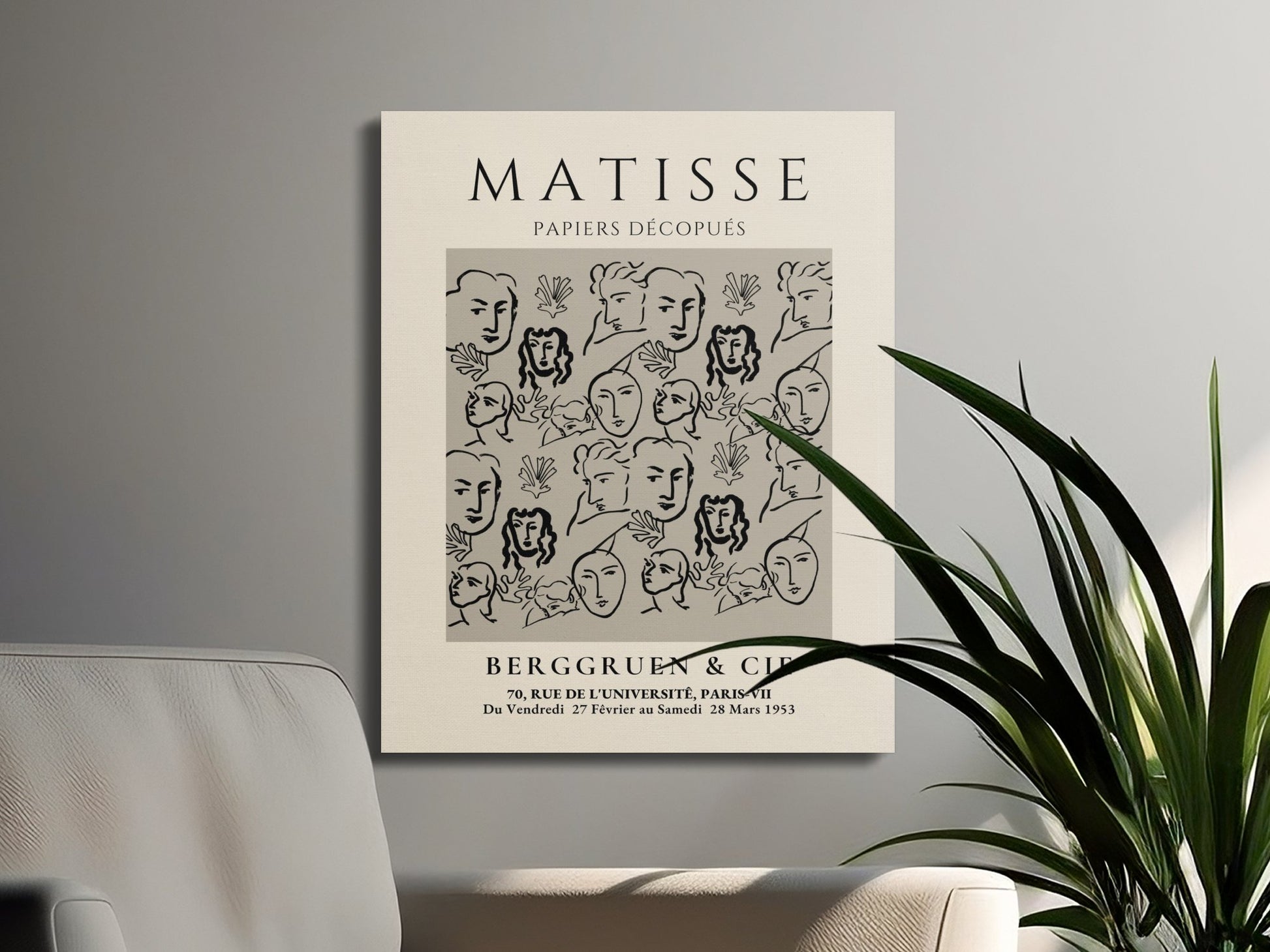 Premium Poster of Henri Matisse Papiers Decoupes Poster Canvas Wraps