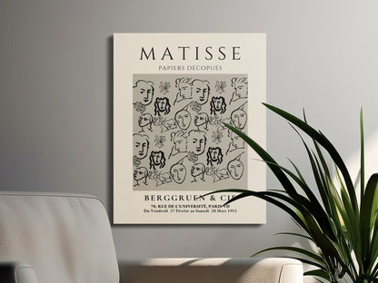 Premium Poster of Henri Matisse Papiers Decoupes Poster Canvas Wraps