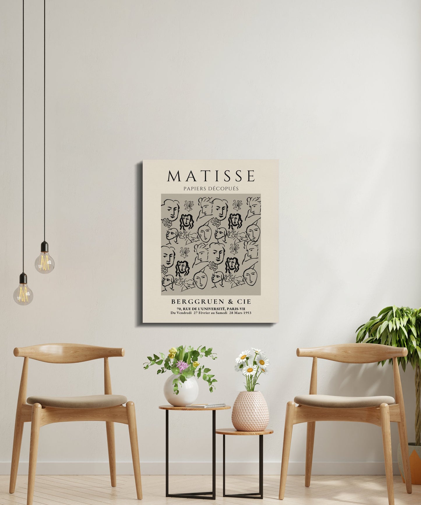 Premium Poster of Henri Matisse Papiers Decoupes Poster Canvas Wraps
