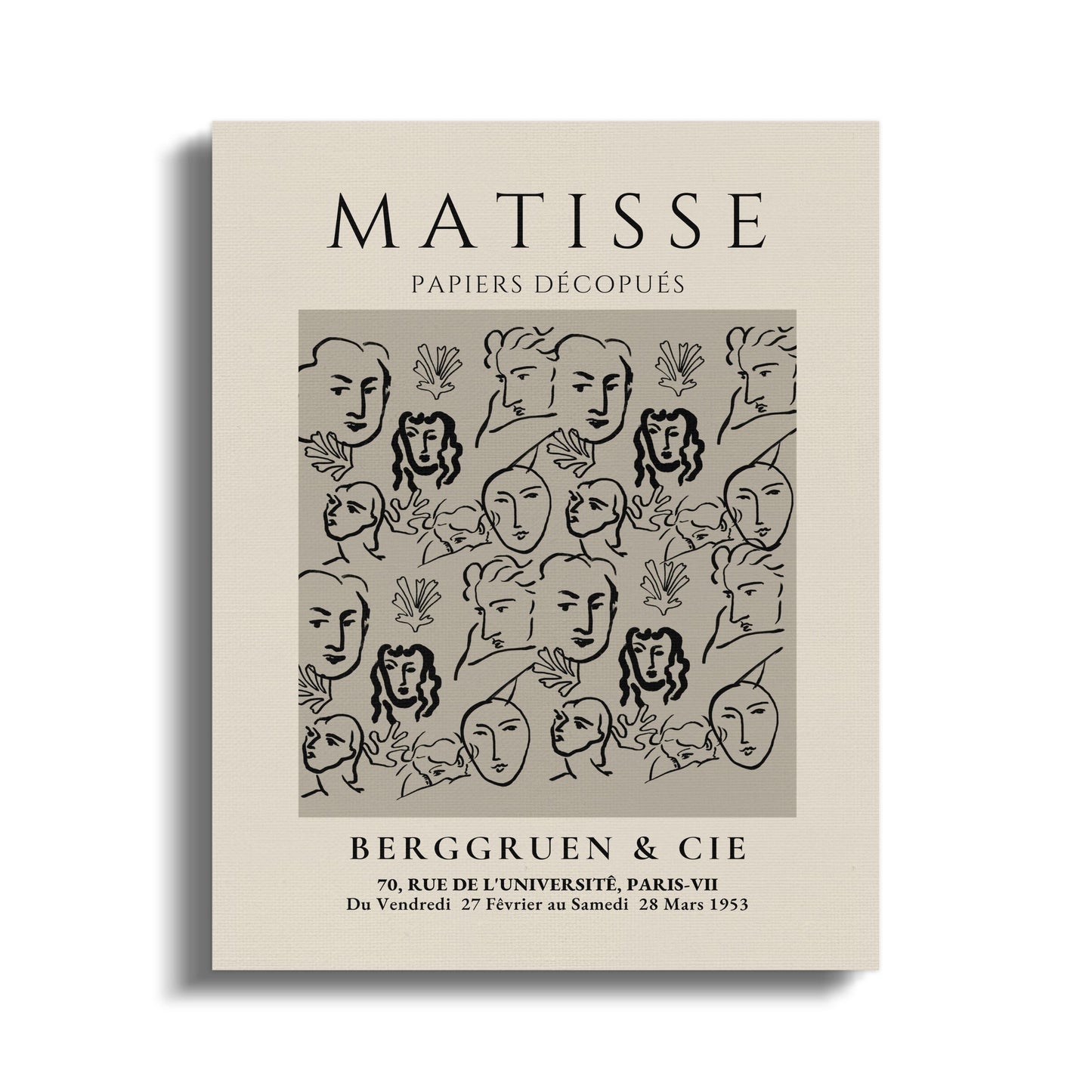 Premium Poster of Henri Matisse Papiers Decoupes Poster Canvas Wraps