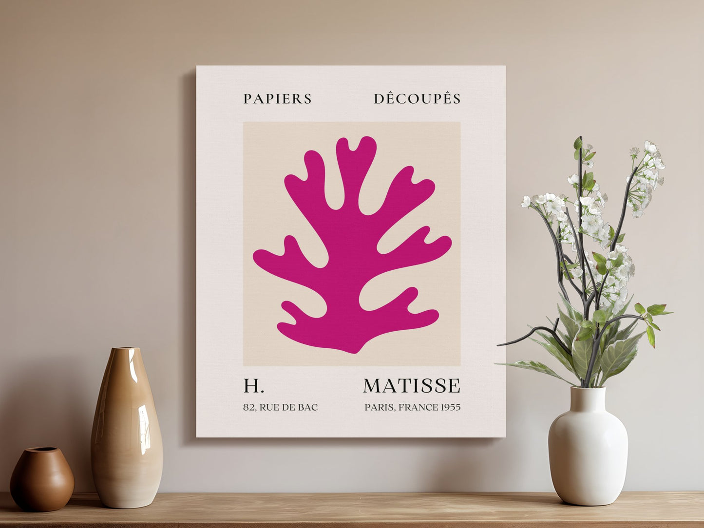 Premium Poster of Henri Matisse Paris Papiers Decoupes Canvas Wraps