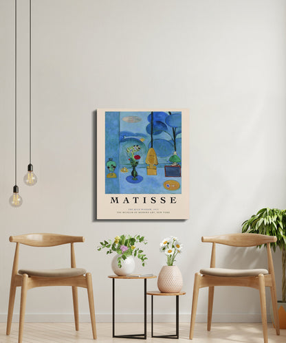 Premium Poster of Henri Matisse The Blue Window 1913 Canvas Wraps
