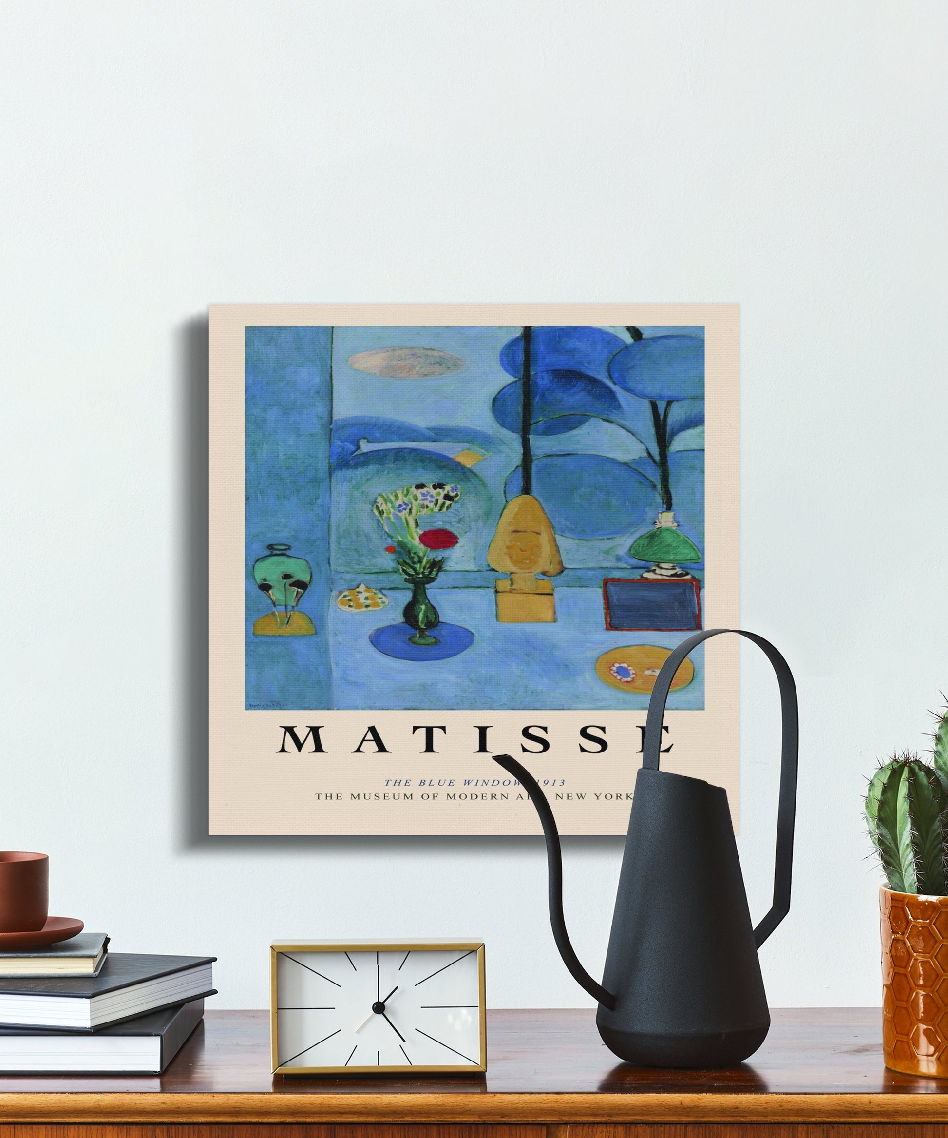 Premium Poster of Henri Matisse The Blue Window 1913 Canvas Wraps