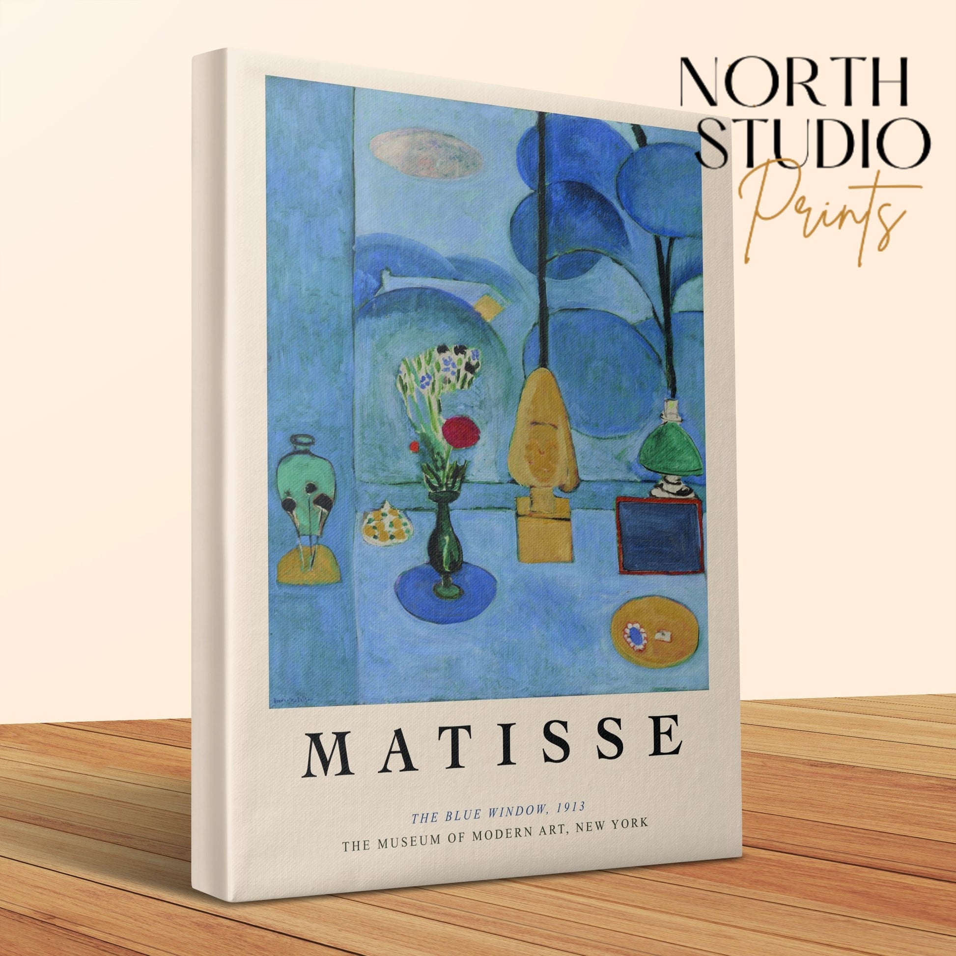 Premium Poster of Henri Matisse The Blue Window 1913 Canvas Wraps
