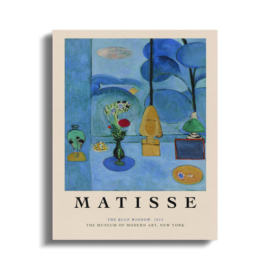Premium Poster of Henri Matisse The Blue Window 1913 Canvas Wraps