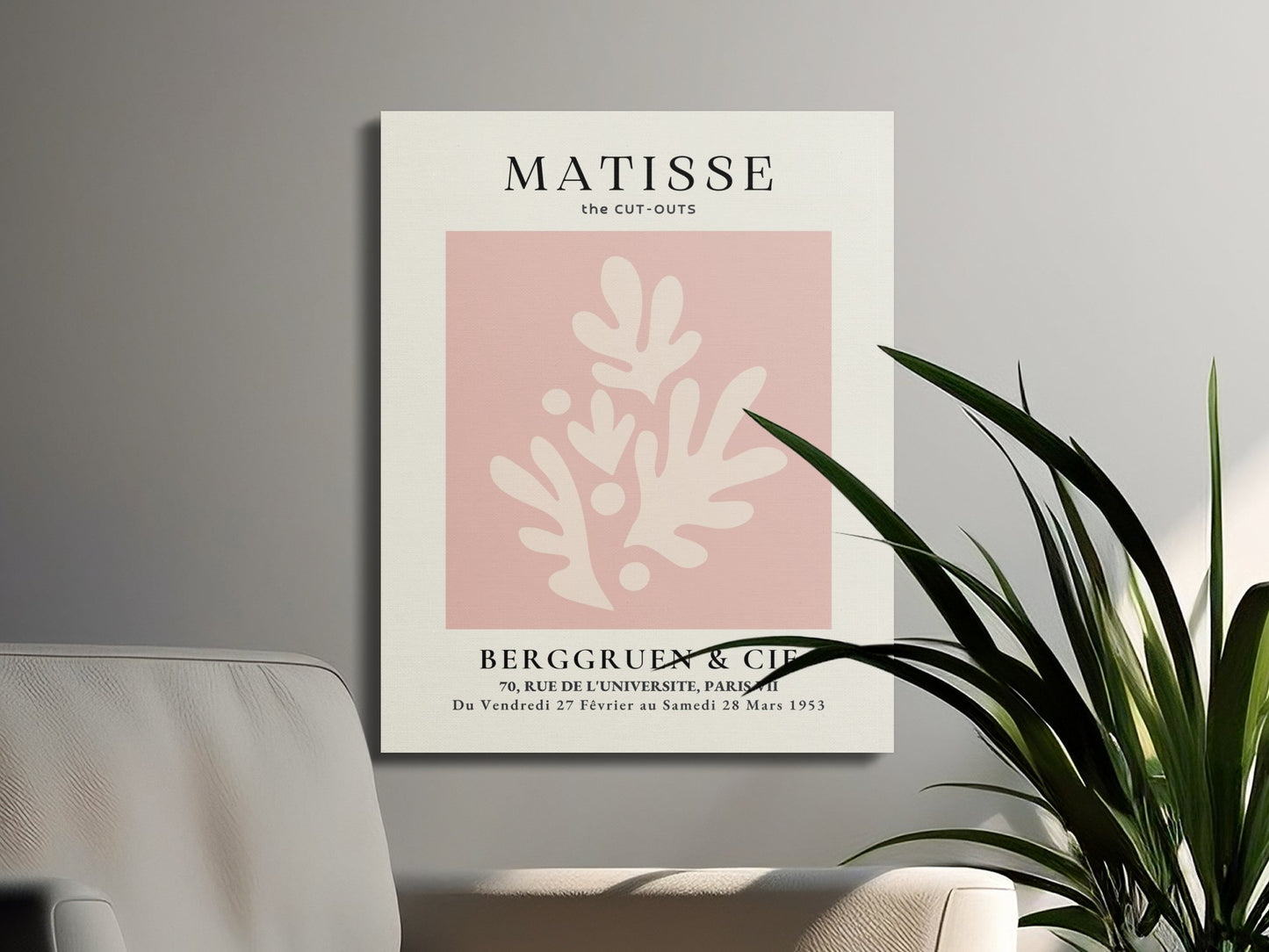Premium Poster of Henri Matisse The Cut-Outs Inspired Canvas Wraps