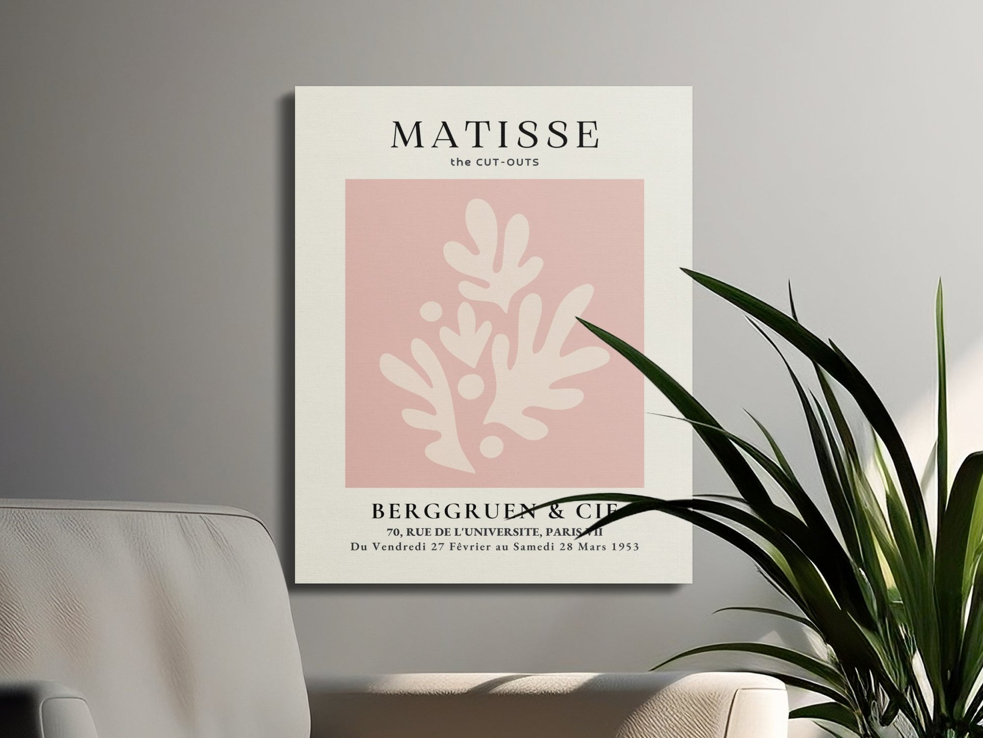 Premium Poster of Henri Matisse The Cut-Outs Inspired Canvas Wraps