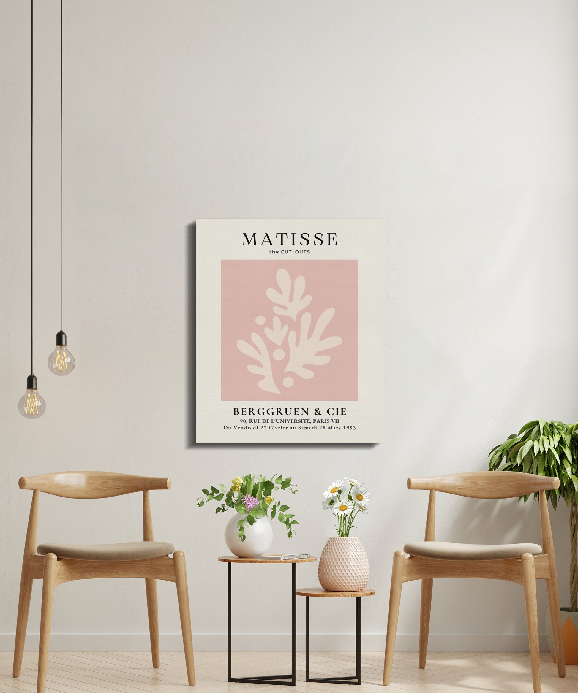 Premium Poster of Henri Matisse The Cut-Outs Inspired Canvas Wraps