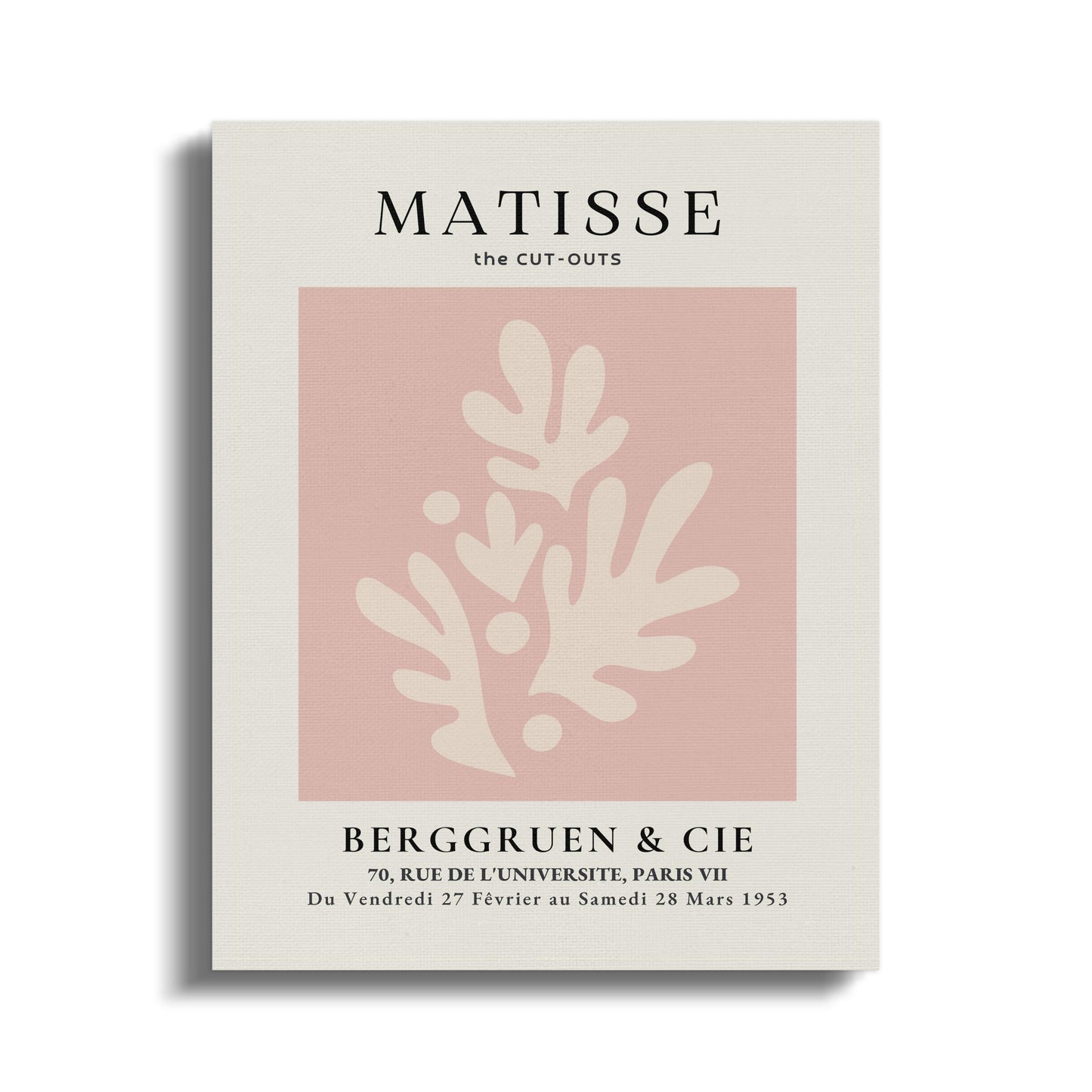 Premium Poster of Henri Matisse The Cut-Outs Inspired Canvas Wraps