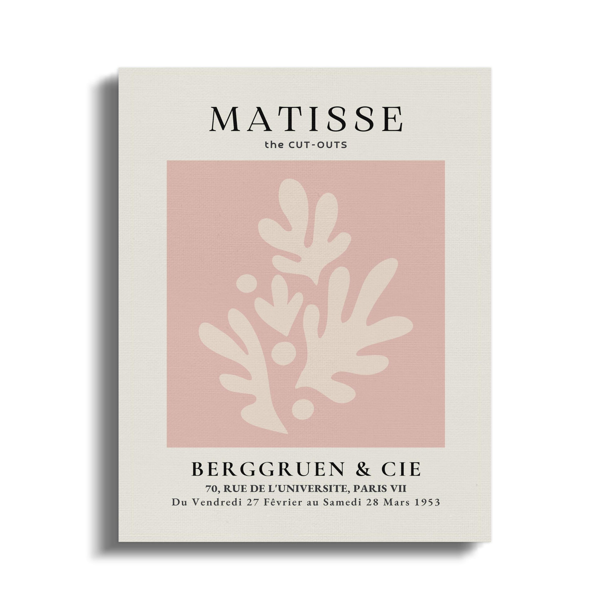 Premium Poster of Henri Matisse The Cut-Outs Inspired Canvas Wraps
