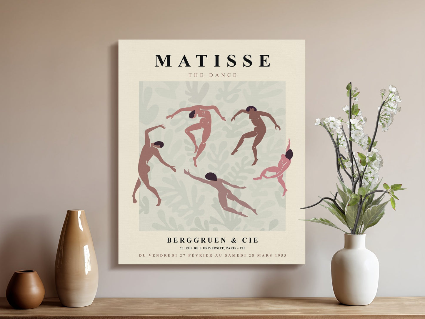 Premium Poster of Henri Matisse The Dance Eye-catching Canvas Wraps