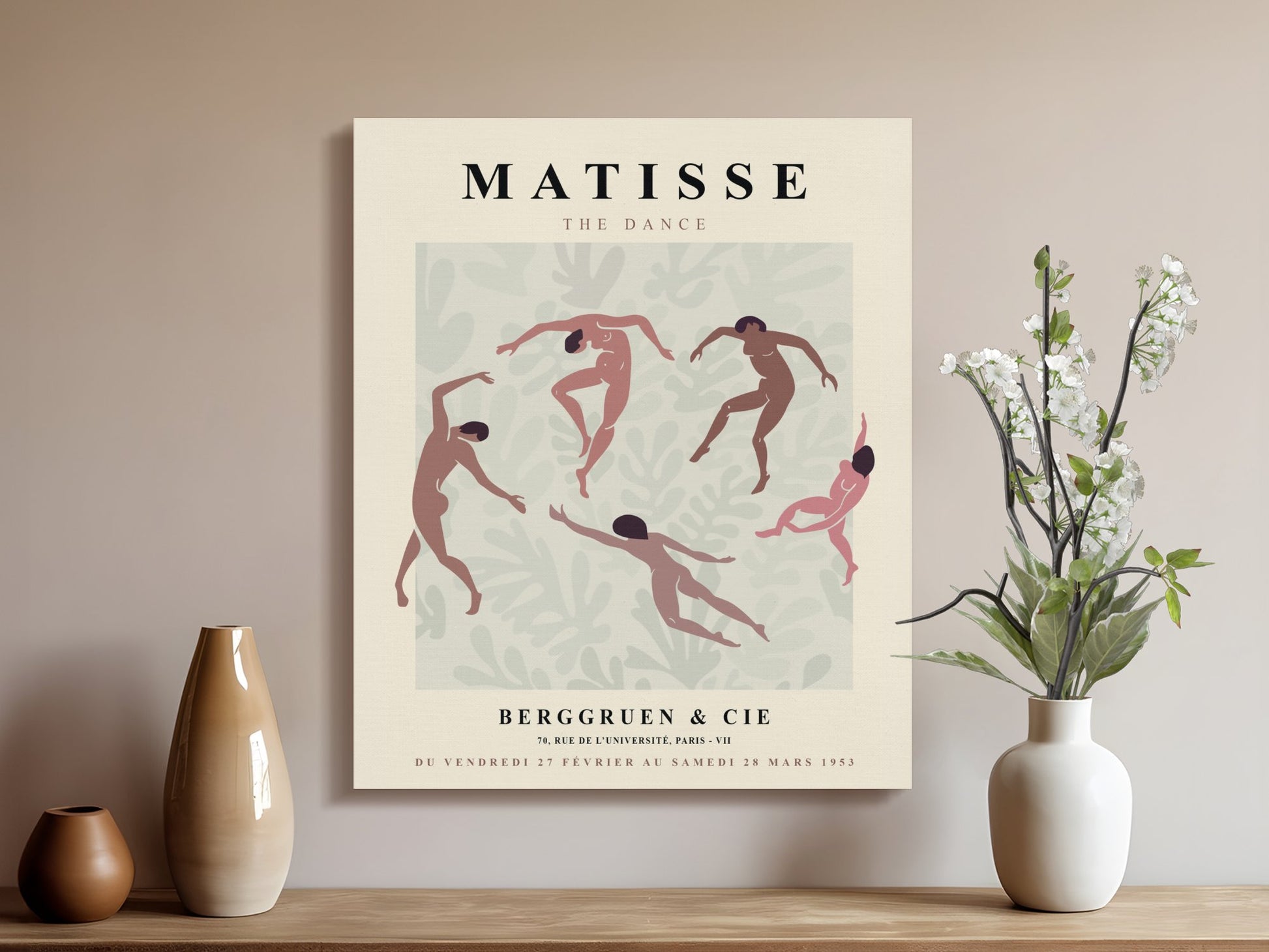 Premium Poster of Henri Matisse The Dance Eye-catching Canvas Wraps