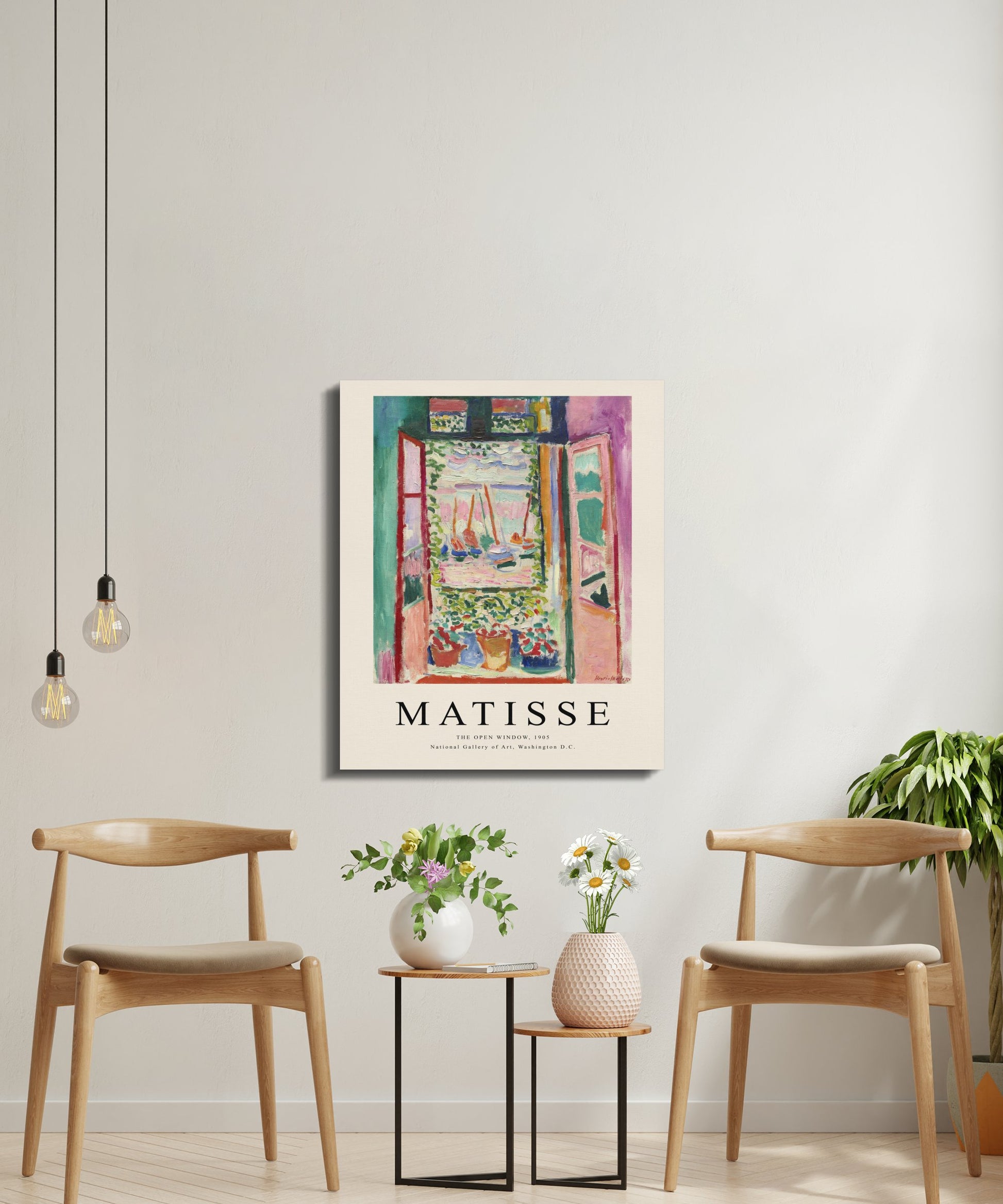 Premium Poster of Henri Matisse The Open Window Art Canvas Wraps