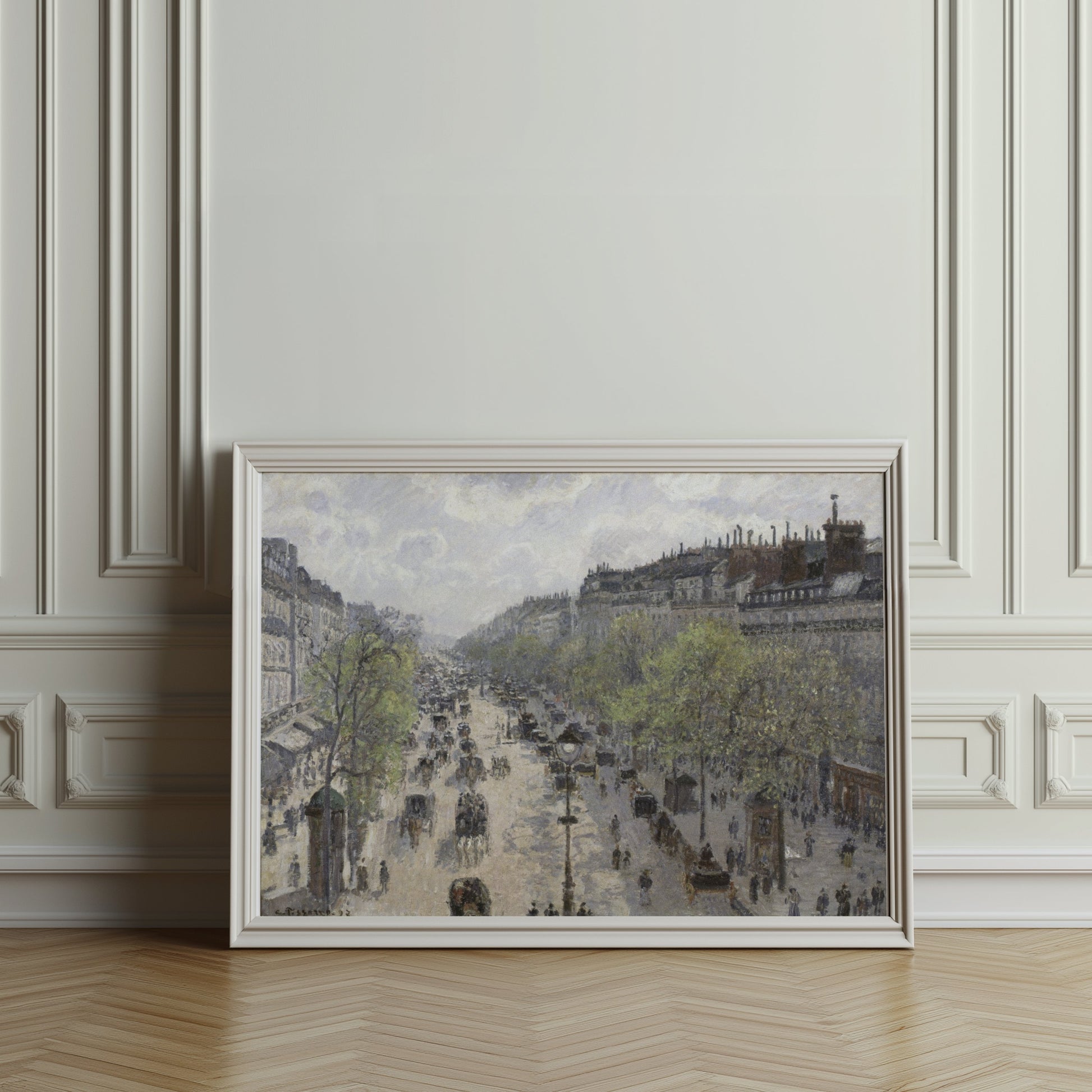 Premium Poster of Historic Cityscape Street Scene Art Print Posters