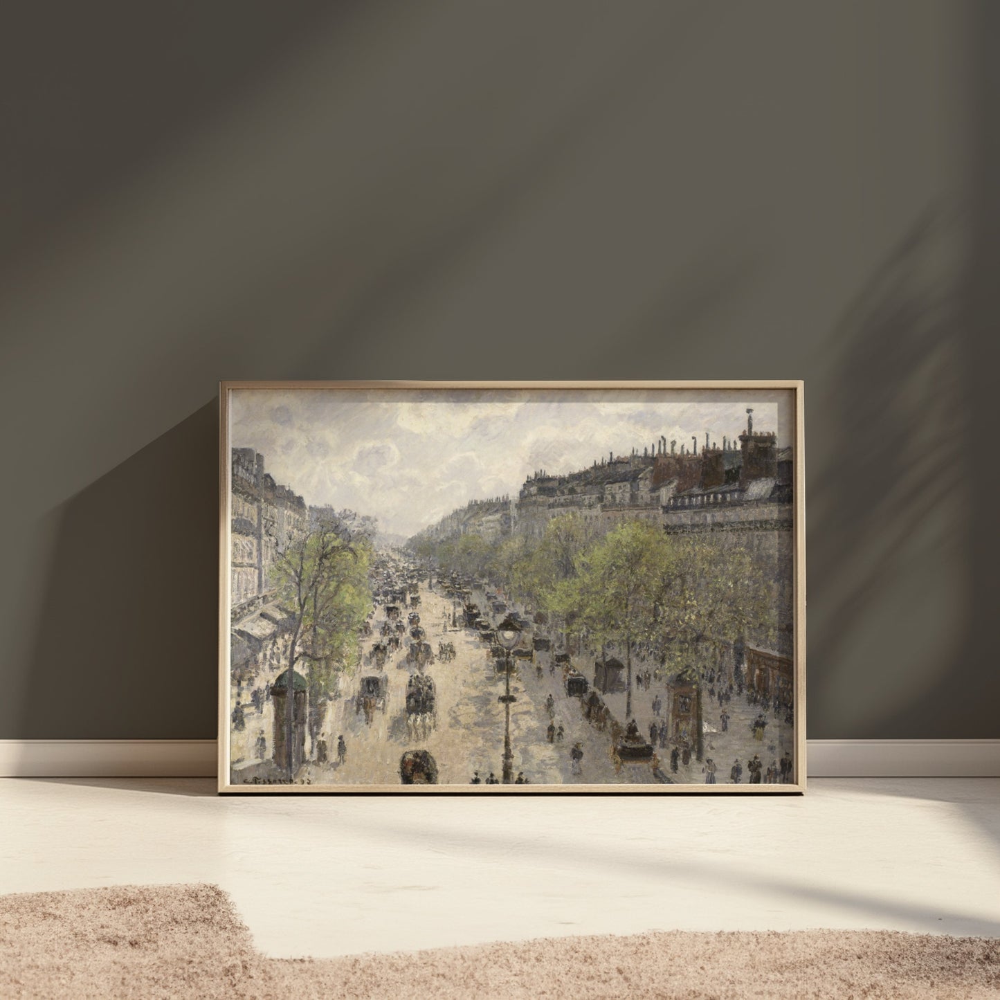 Premium Poster of Historic Cityscape Street Scene Art Print Posters