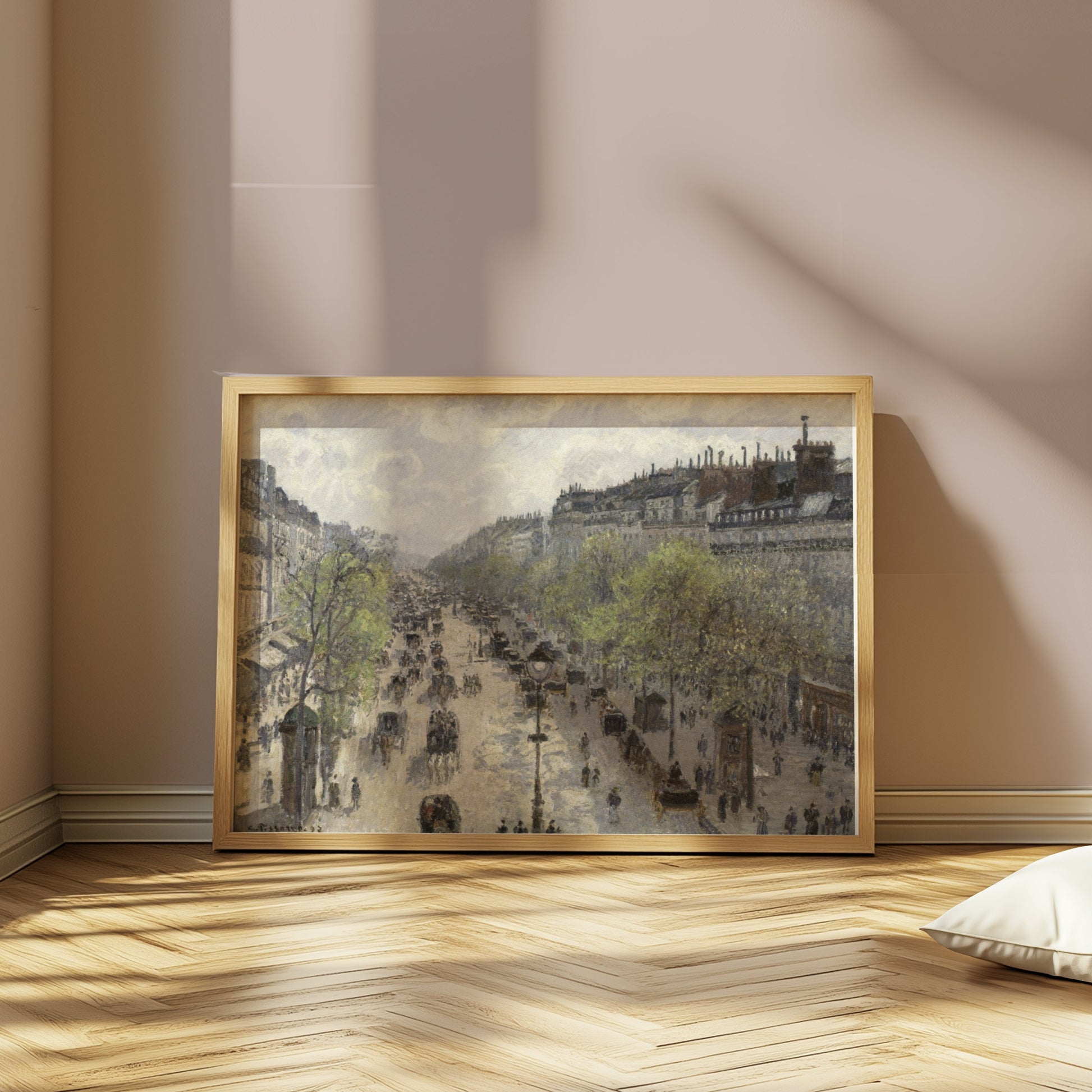 Premium Poster of Historic Cityscape Street Scene Art Print Posters