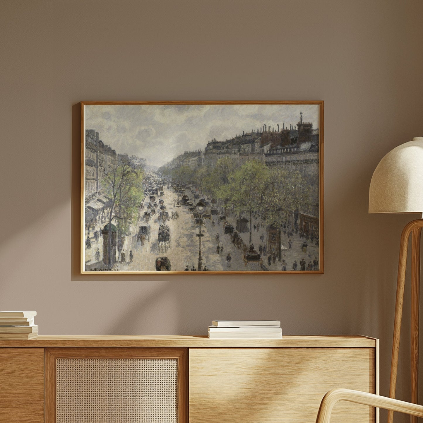 Premium Poster of Historic Cityscape Street Scene Art Print Posters
