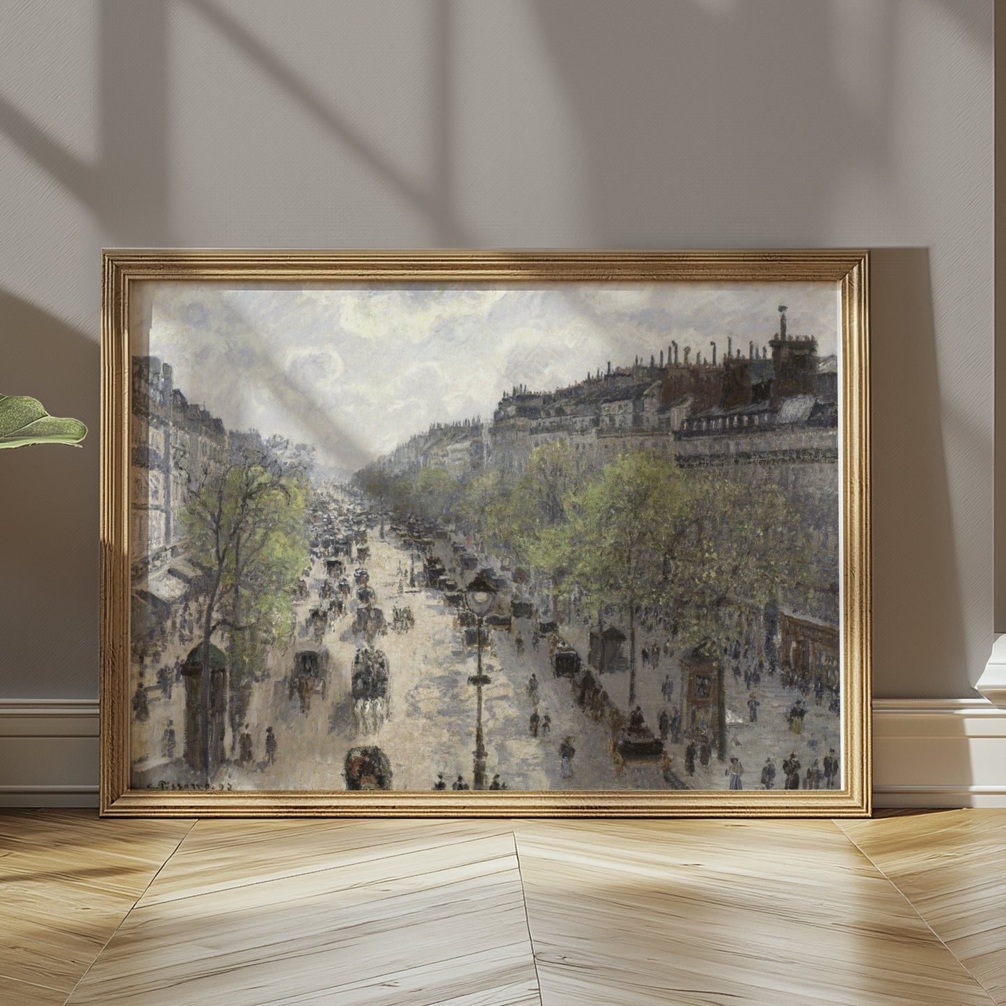 Premium Poster of Historic Cityscape Street Scene Art Print Posters