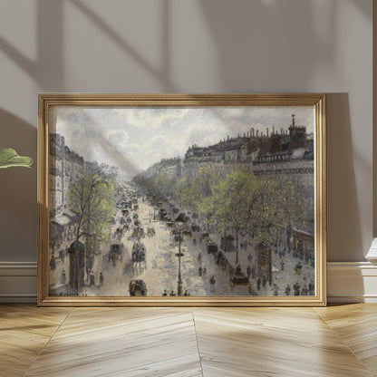 Premium Poster of Historic Cityscape Street Scene Art Print Posters