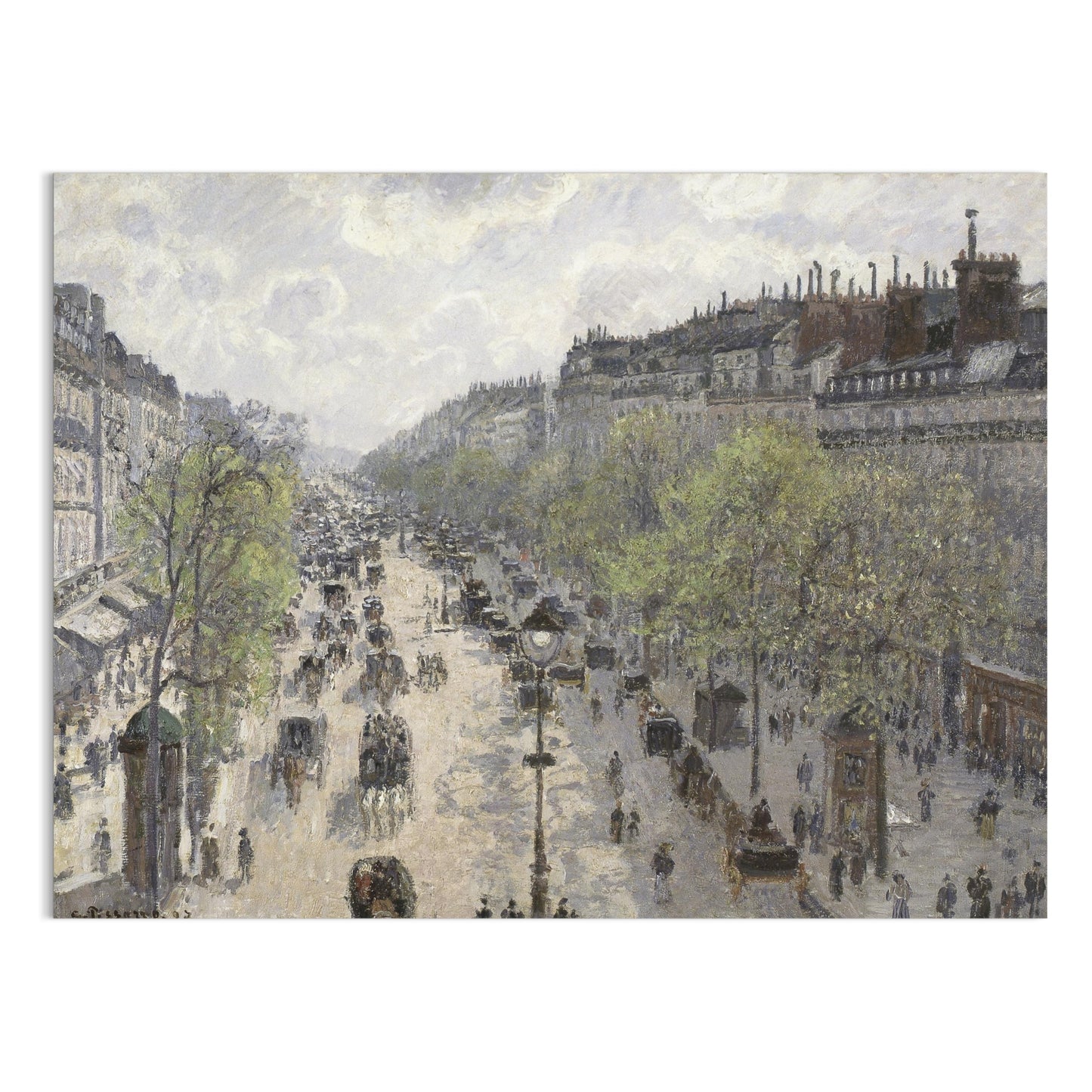 Premium Poster of Historic Cityscape Street Scene Art Print Posters
