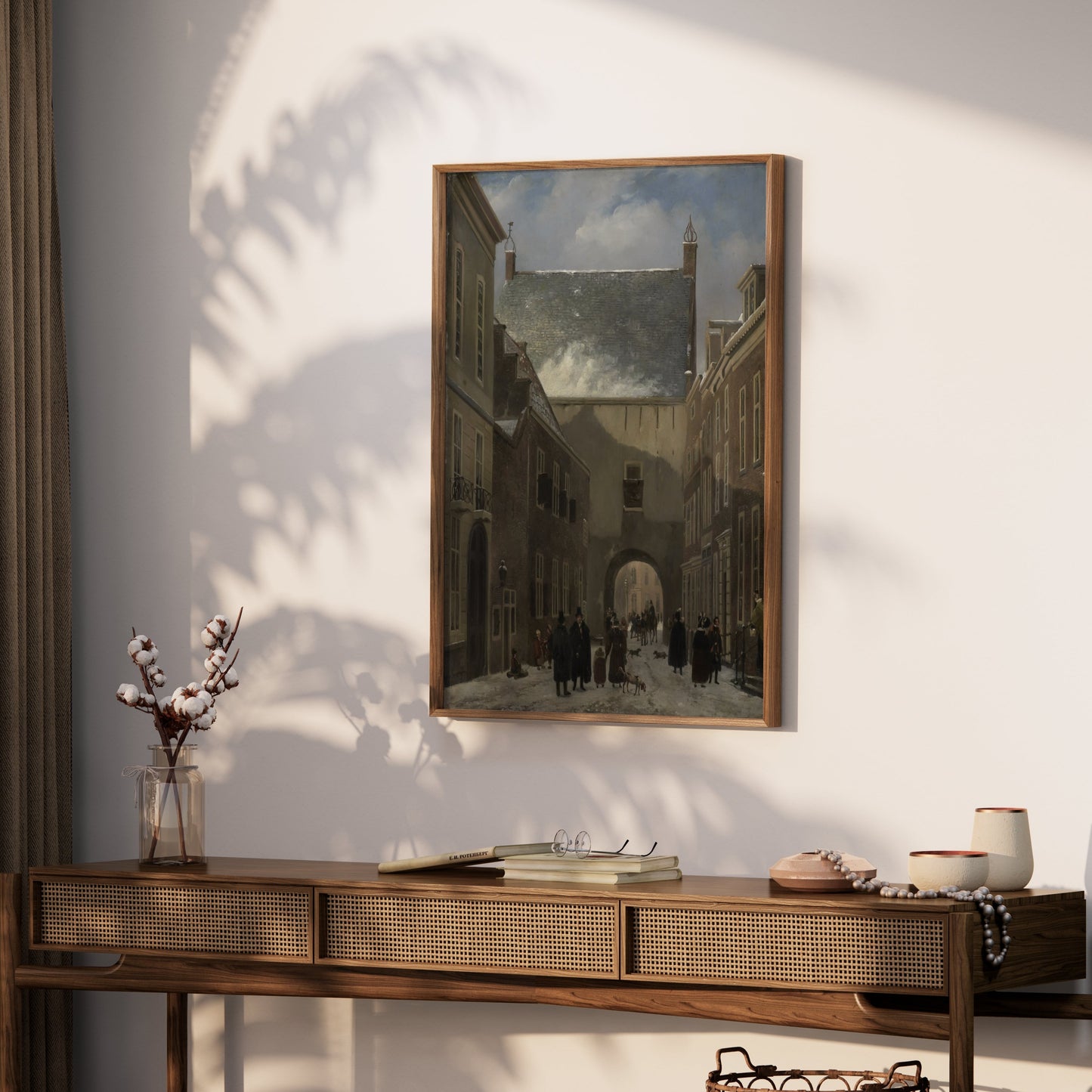 Premium Poster of Historic European Village Street Scene Posters
