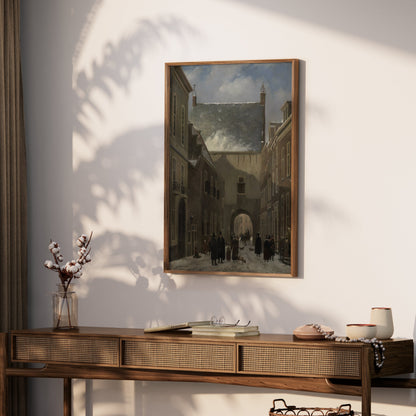 Premium Poster of Historic European Village Street Scene Posters