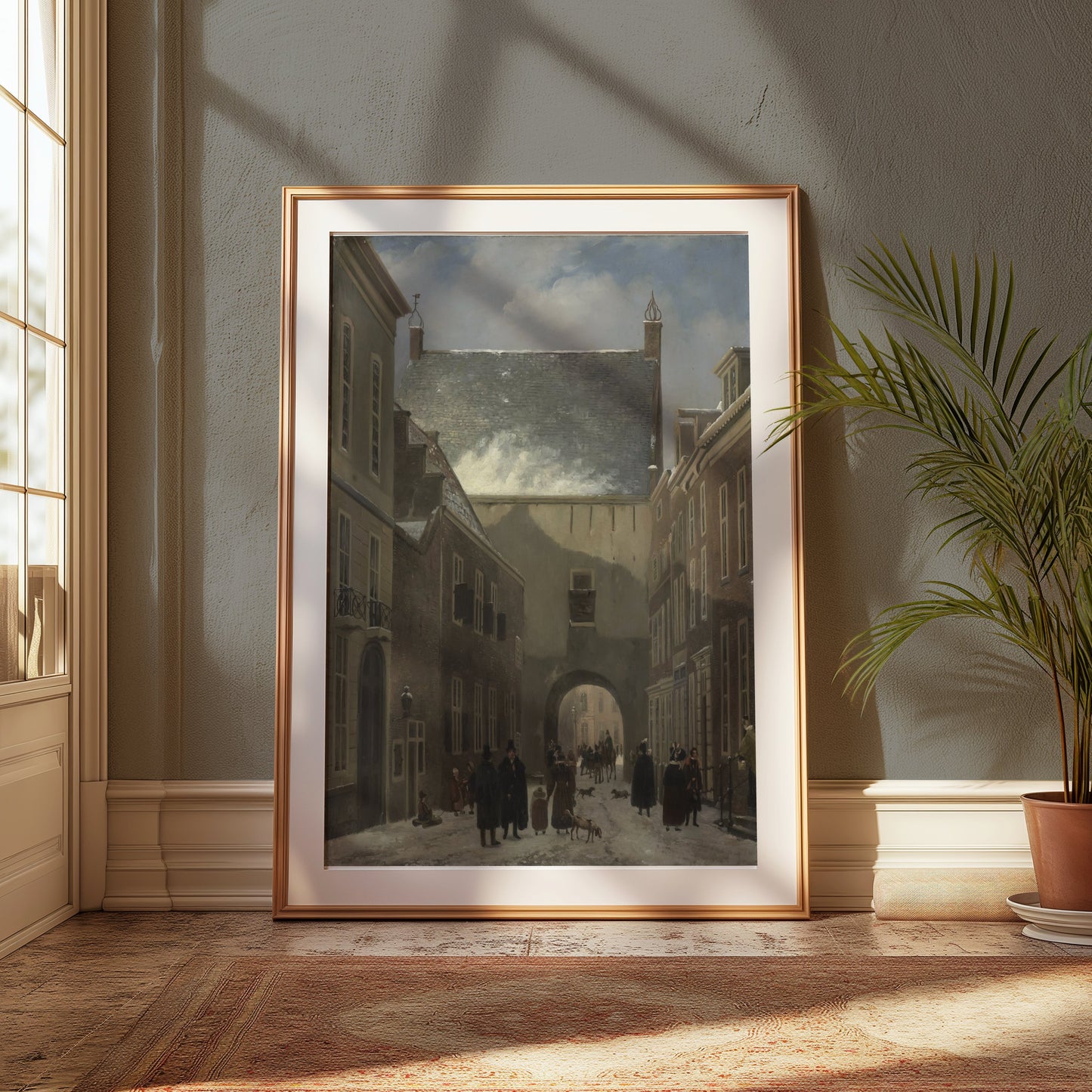 Premium Poster of Historic European Village Street Scene Posters