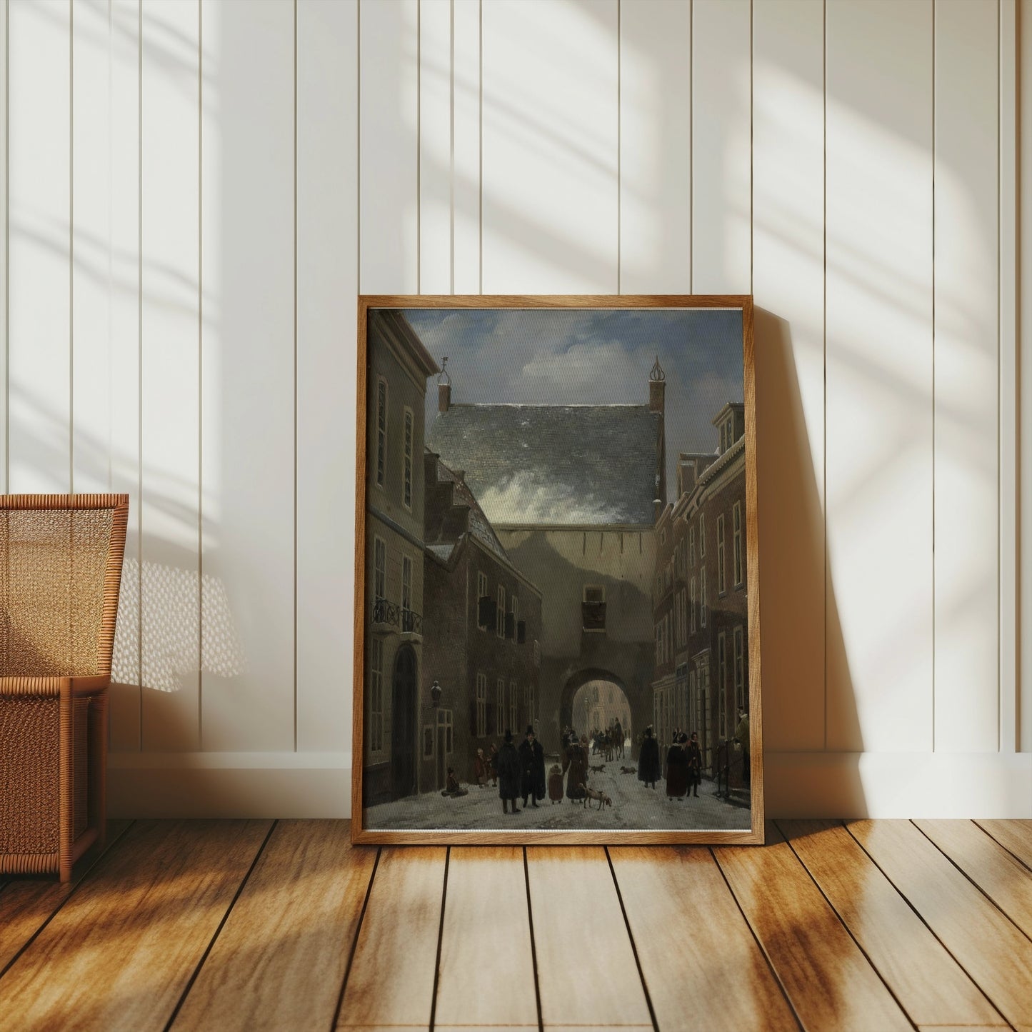 Premium Poster of Historic European Village Street Scene Posters