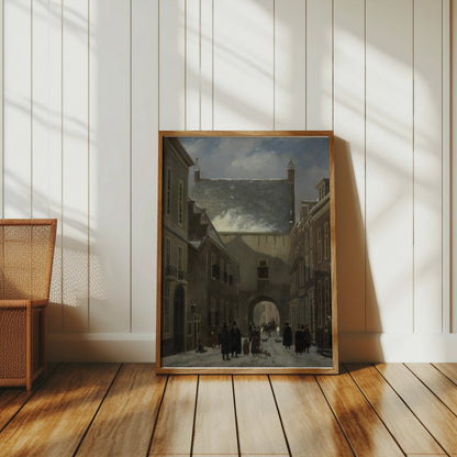 Premium Poster of Historic European Village Street Scene Posters