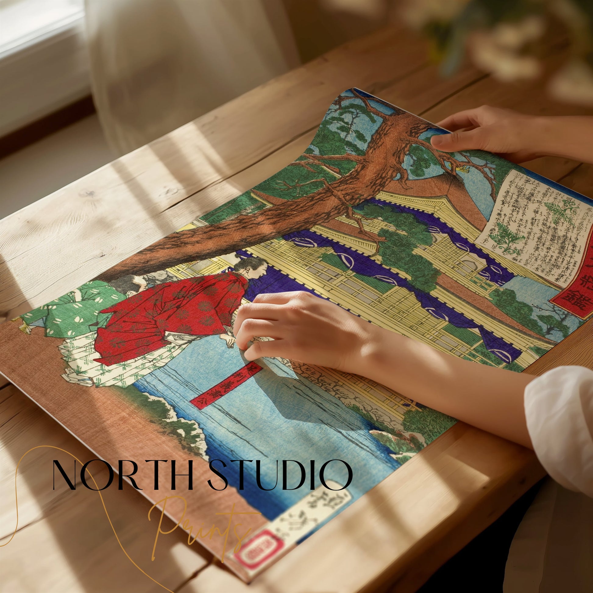 Premium Poster of Historic Japanese Temple Scenic View Art Posters