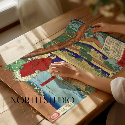 Premium Poster of Historic Japanese Temple Scenic View Art Posters