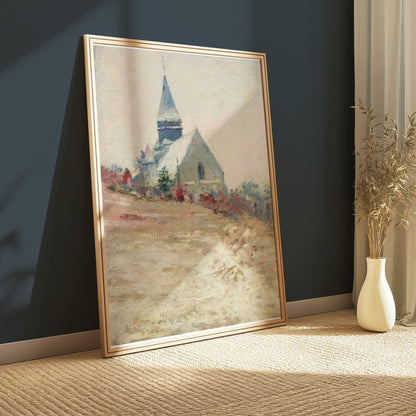 Premium Poster of Historic Mountain Church Landscape Art Posters