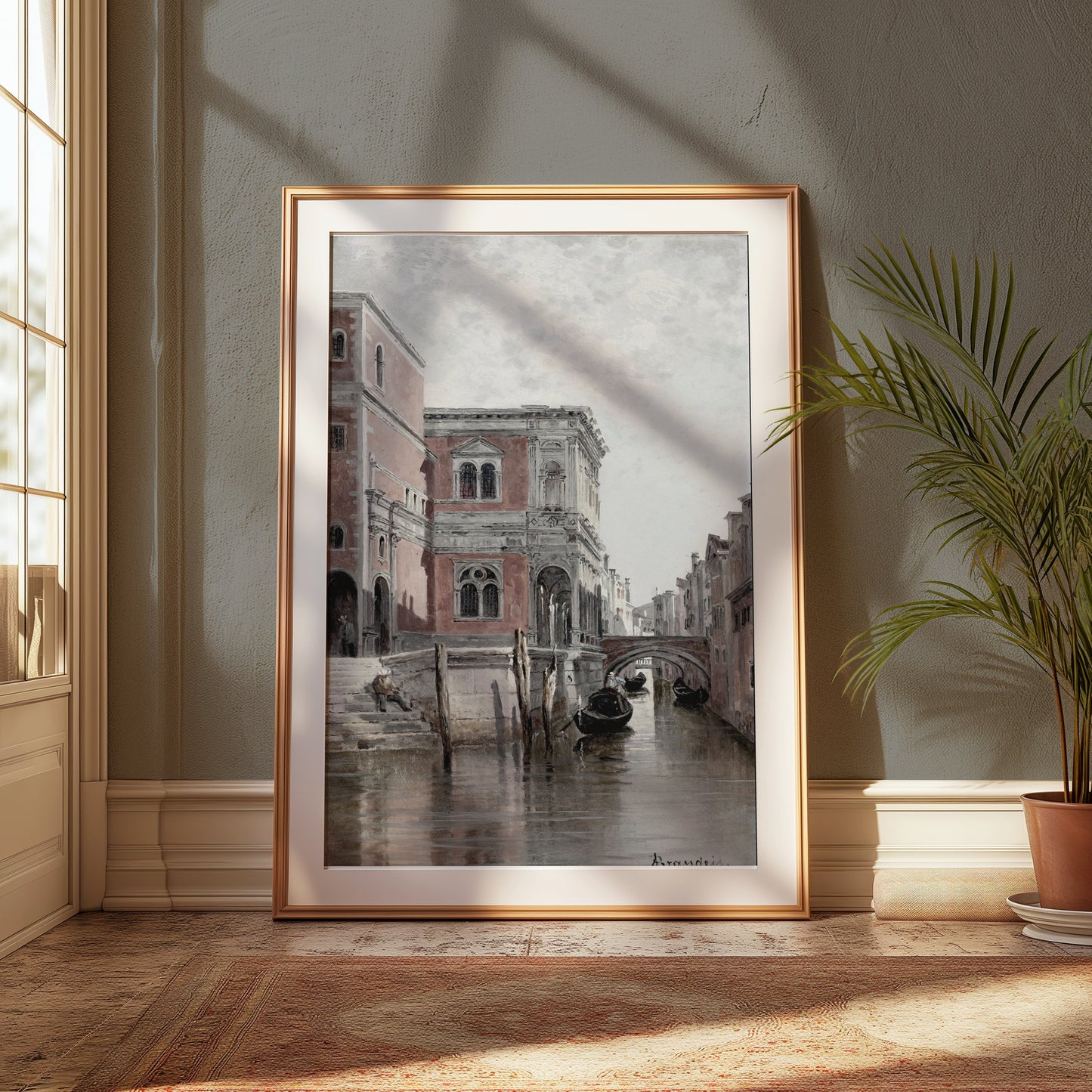 Premium Poster of Historic Venice Canal Scenic View Art Posters