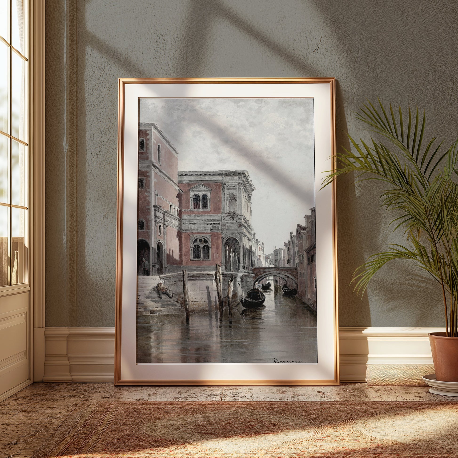 Premium Poster of Historic Venice Canal Scenic View Art Posters