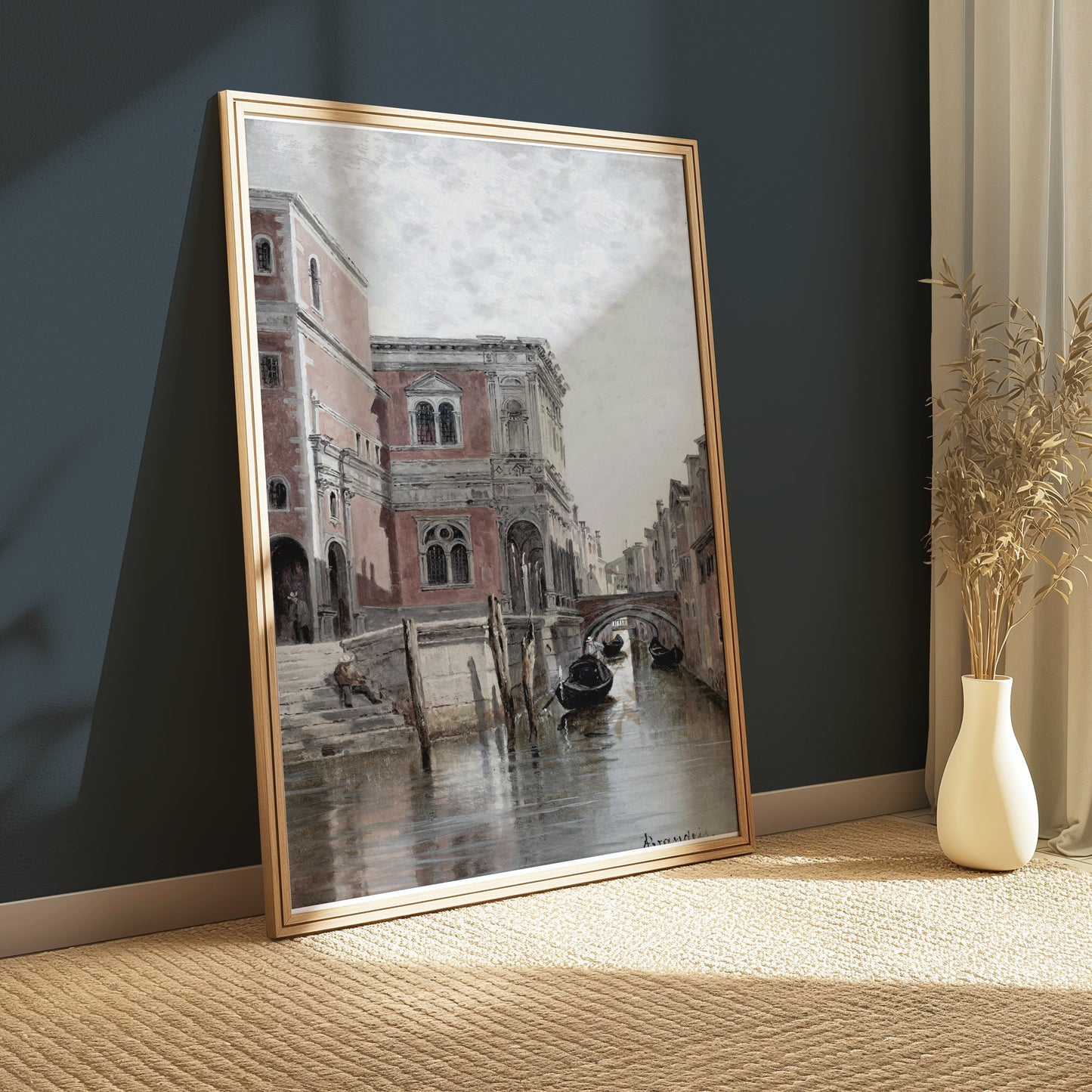Premium Poster of Historic Venice Canal Scenic View Art Posters
