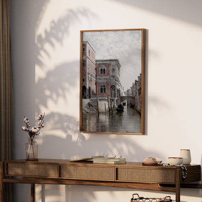Premium Poster of Historic Venice Canal Scenic View Art Posters