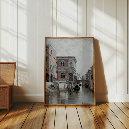 Premium Poster of Historic Venice Canal Scenic View Art Posters