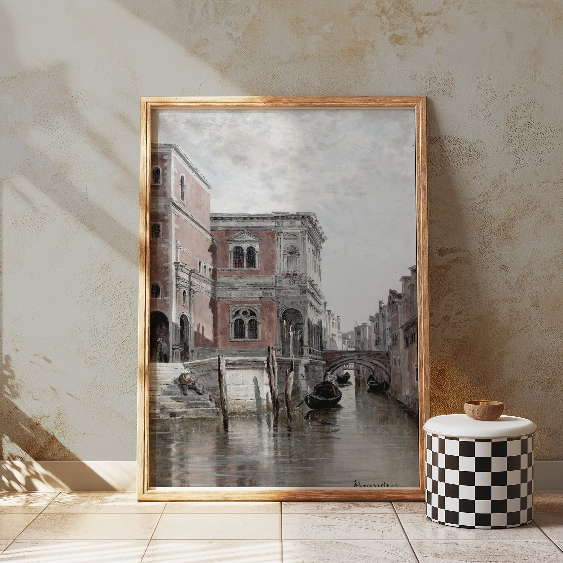 Premium Poster of Historic Venice Canal Scenic View Art Posters