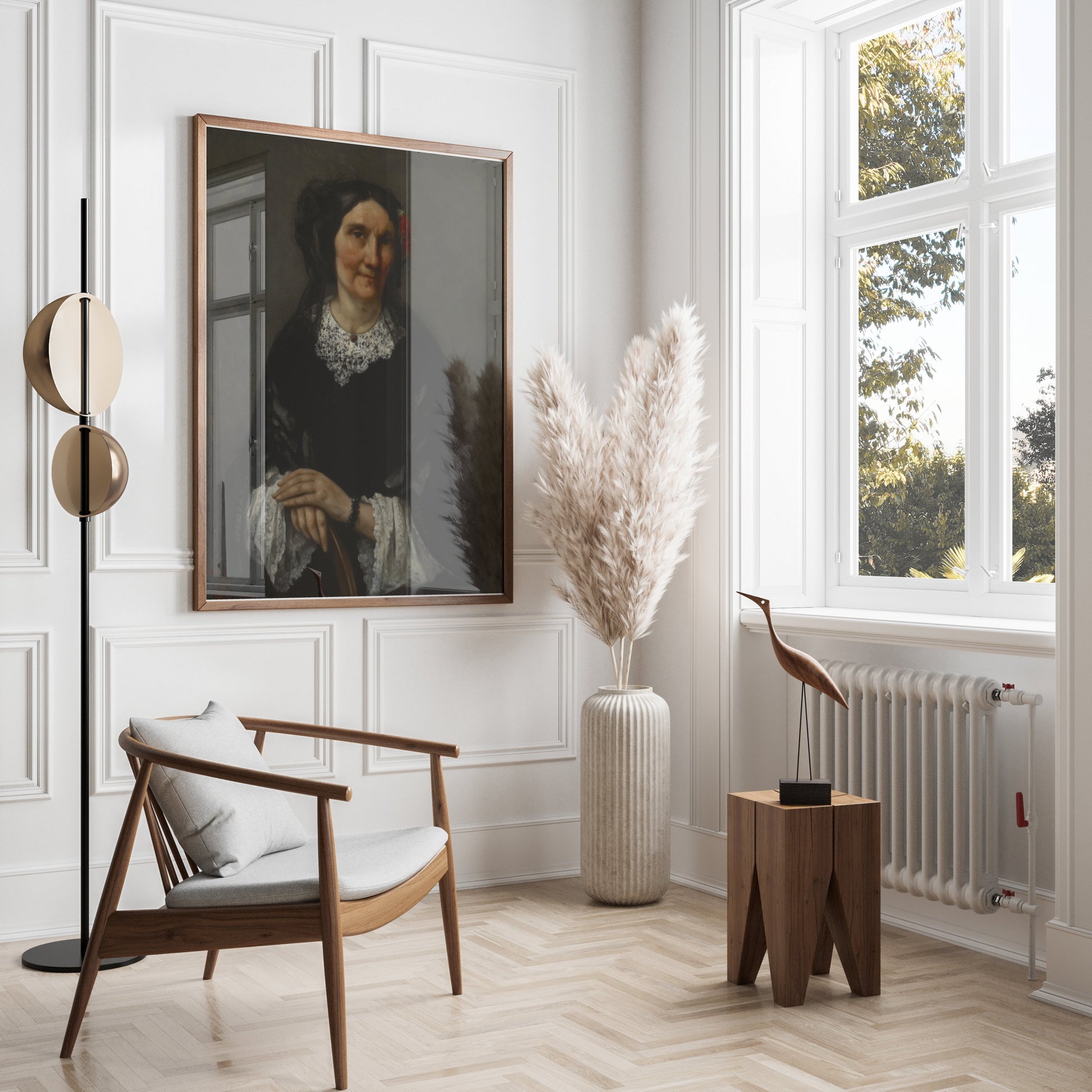 Premium Poster of Historical Portrait of a Woman with Red Hair Ornament Posters