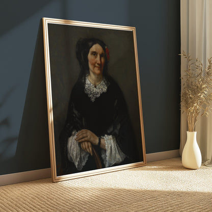 Premium Poster of Historical Portrait of a Woman with Red Hair Ornament Posters