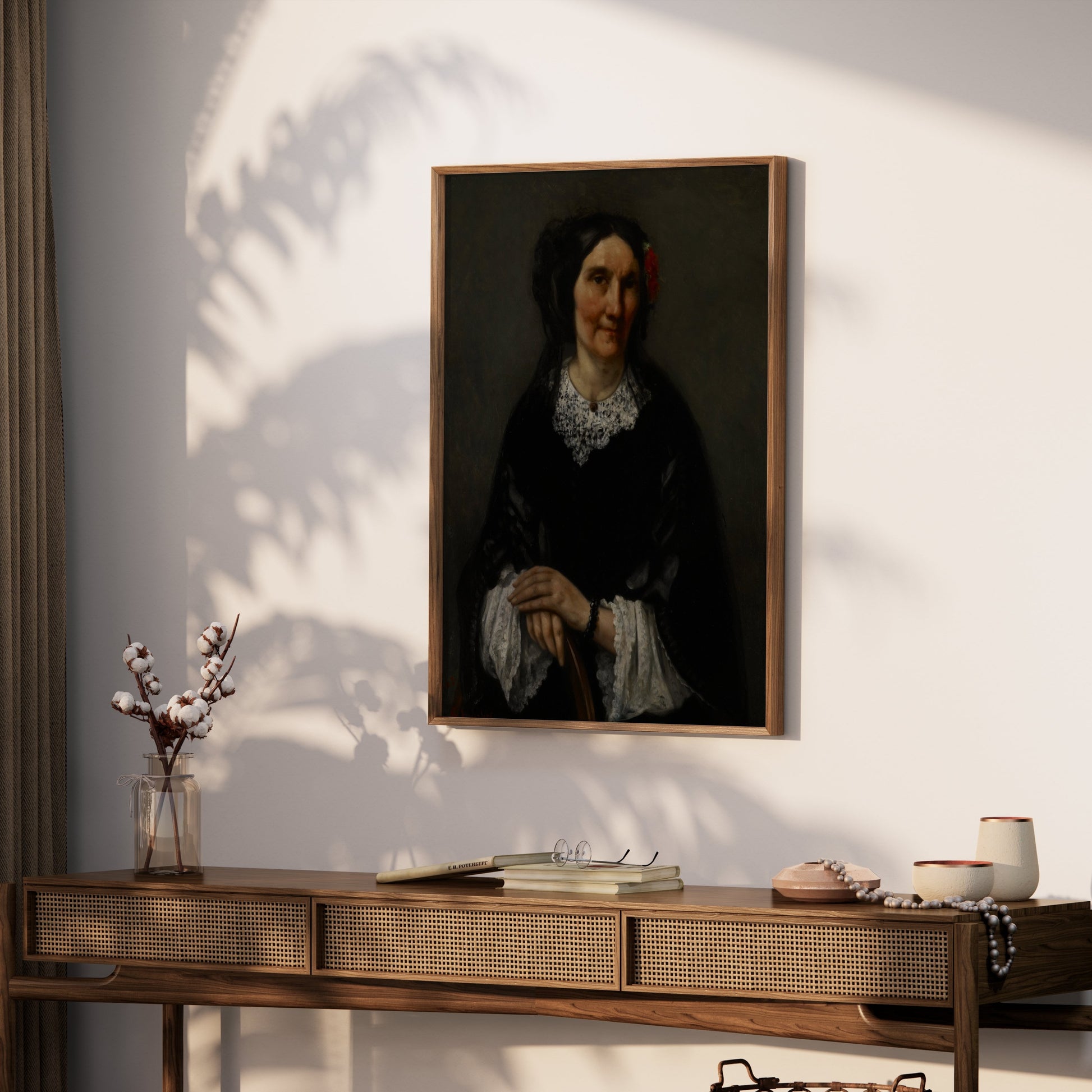Premium Poster of Historical Portrait of a Woman with Red Hair Ornament Posters