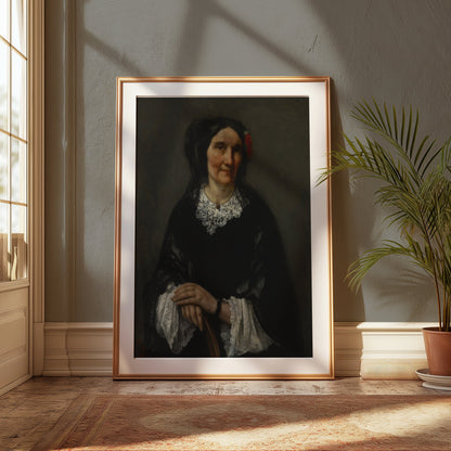 Premium Poster of Historical Portrait of a Woman with Red Hair Ornament Posters