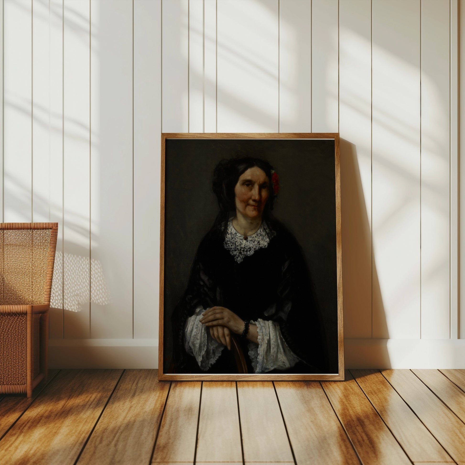 Premium Poster of Historical Portrait of a Woman with Red Hair Ornament Posters