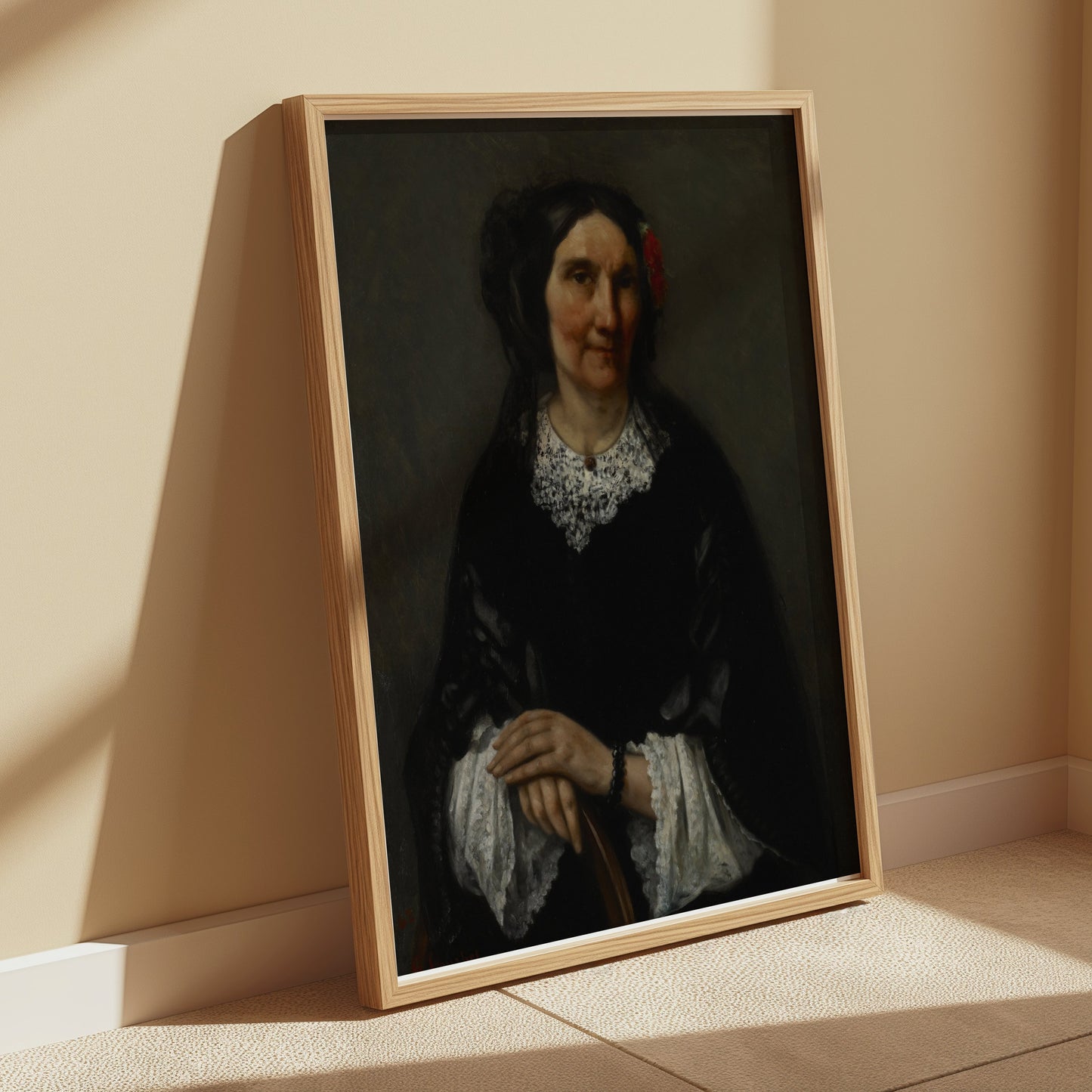 Premium Poster of Historical Portrait of a Woman with Red Hair Ornament Posters