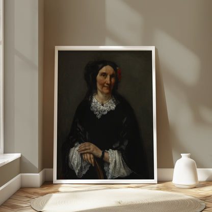 Premium Poster of Historical Portrait of a Woman with Red Hair Ornament Posters
