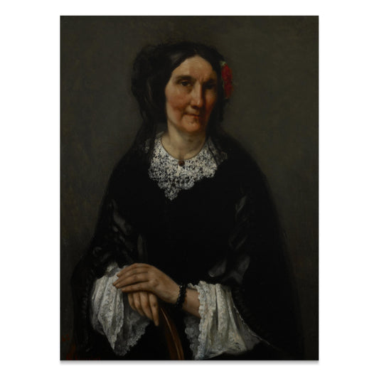 Premium Poster of Historical Portrait of a Woman with Red Hair Ornament Posters