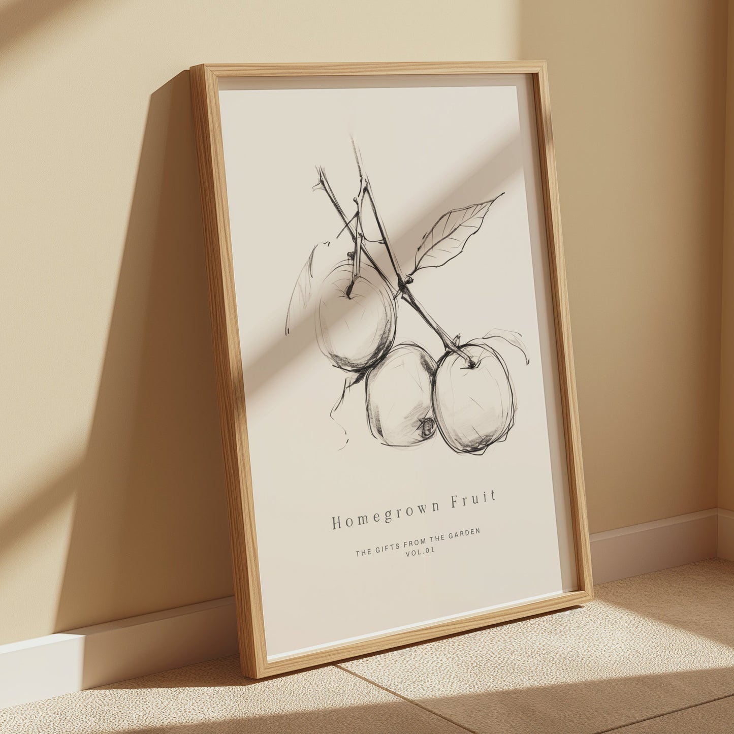 Premium Poster of Homegrown Fruit Sketch From The Garden Vol 01 Posters